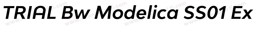 TRIAL Bw Modelica SS01 ExtraBold Re字体转换
